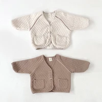 9194 baby coat casual cotton jackets autumn new 2021 baby coat 0 3year baby girl cotton coat toddler boy jackets infant outfit
