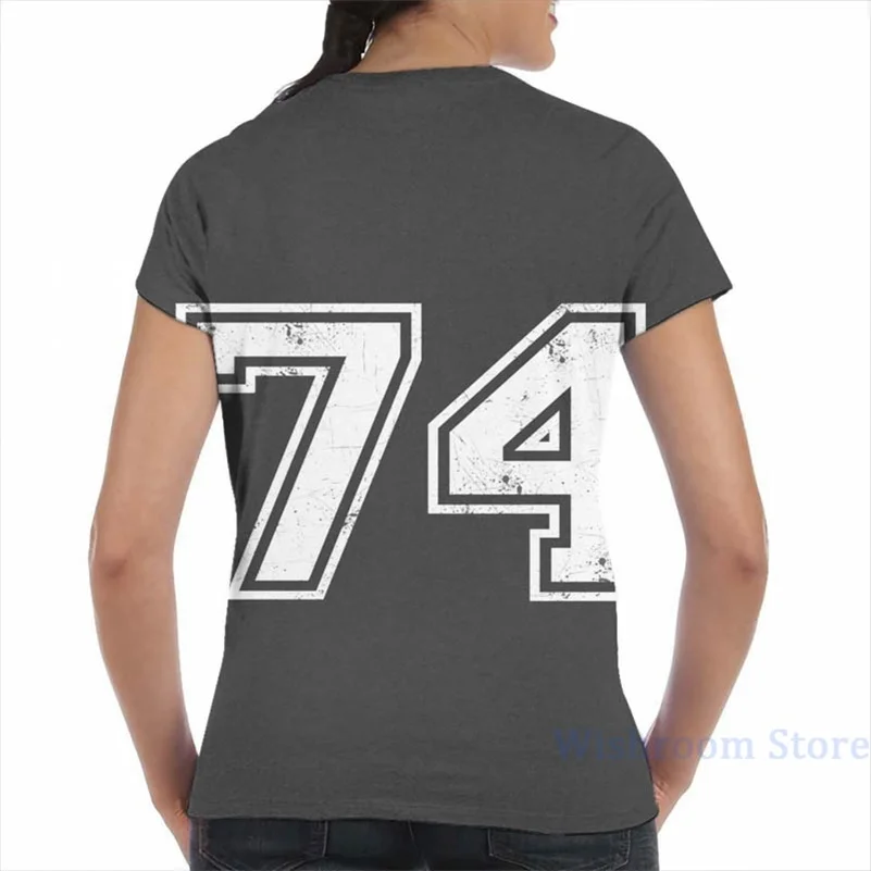 74 jersey jerseys number Sport men T-Shirt women all over print fashion girl t shirt boy Short Sleeve tshirts | Мужская одежда