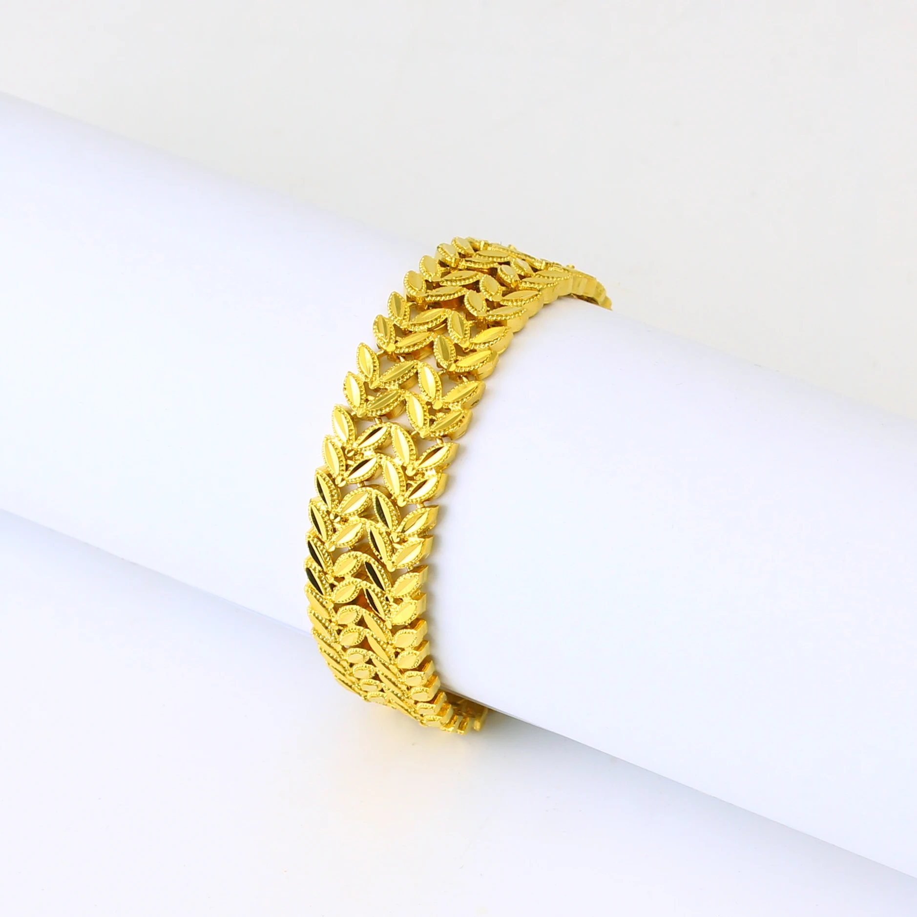 

Fansheng Fashion Jewelry 2020 New Trendy Gold Plated 21cm Men's Bracelet