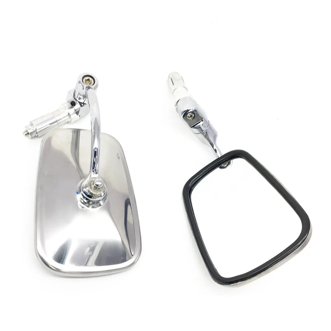 Универсальные складные зеркала 7/8 дюйма для мотоцикла алюминиевые хромированные