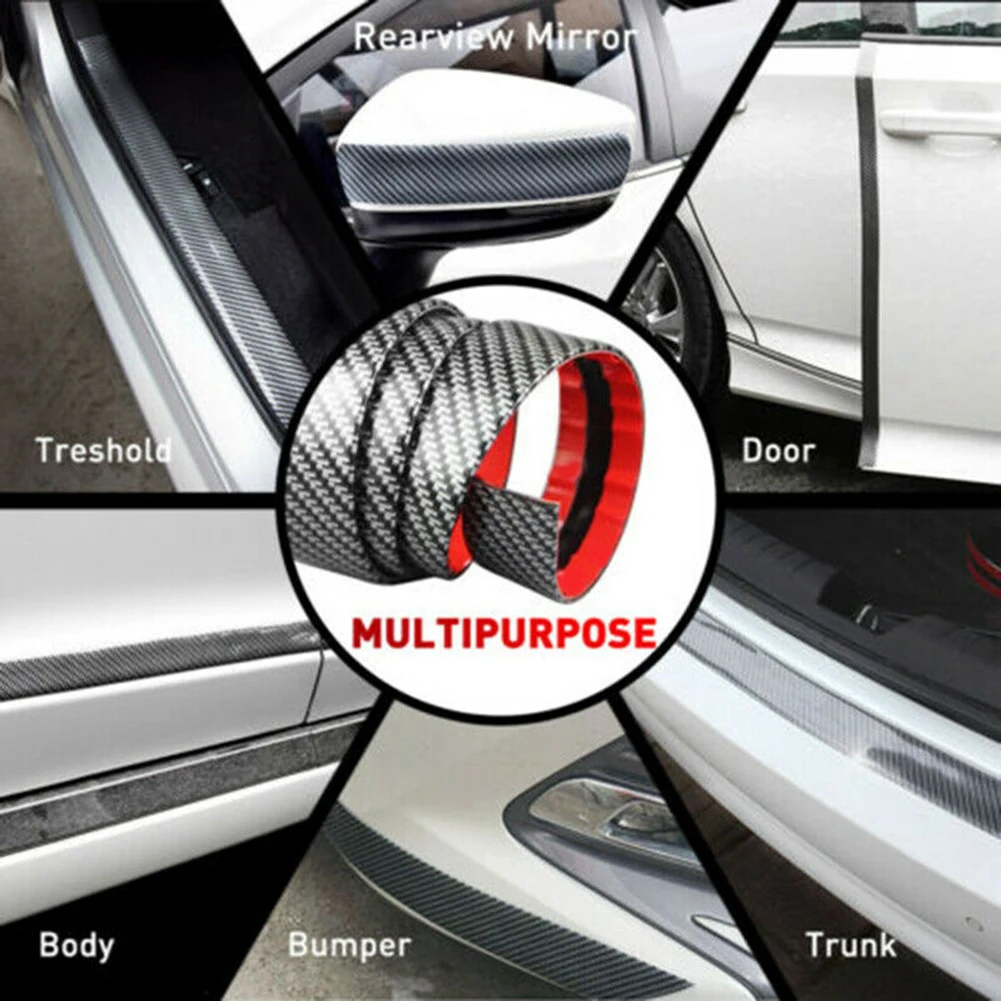 

Door Plate Edge Guard Strip Sill Sticker Anti Scratch Car Parts Rubber
