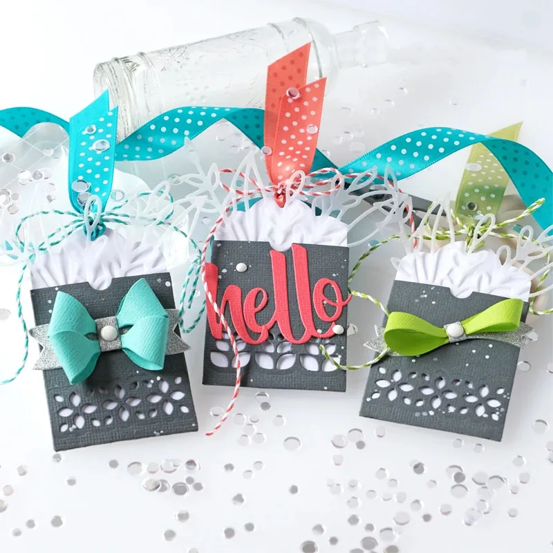 Художественные банты набор для высечки металлические трафареты DIY скрапбукинга