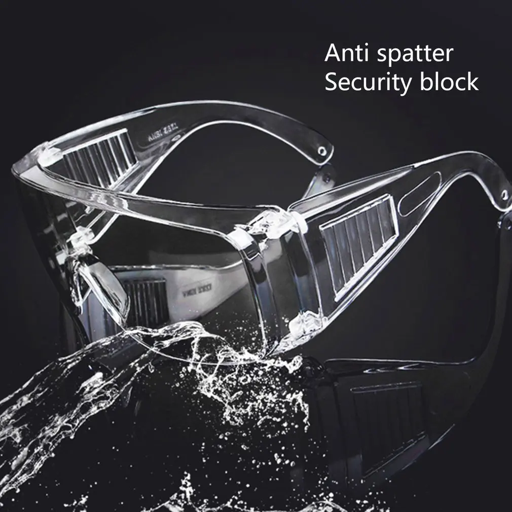 

Прозрачные защитные очки, противотуманные очки с защитой от ультрафиолета, лабораторные Регулируемые очки с защитой от запотевания