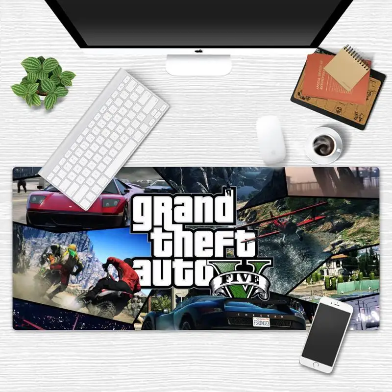 

GTA5 Laptop Computer Mousepad Game Office Work Mouse Mat pad X XL Non-slip Laptop Cushion mouse pad