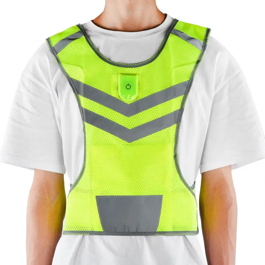 Светоотражающий жилет безопасности Быстросохнущий велосипедный с высокой