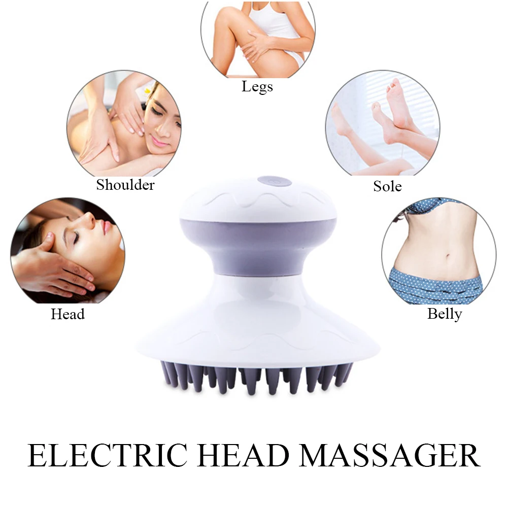 Электрический массажер для головы беспроводной роста волос и тела Глубокий