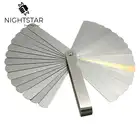 Набор метрических толщиномер толщины 32 лезвия, щуп для клапана, измеритель с латунным диапазоном измерения 0,04-0,88 мм