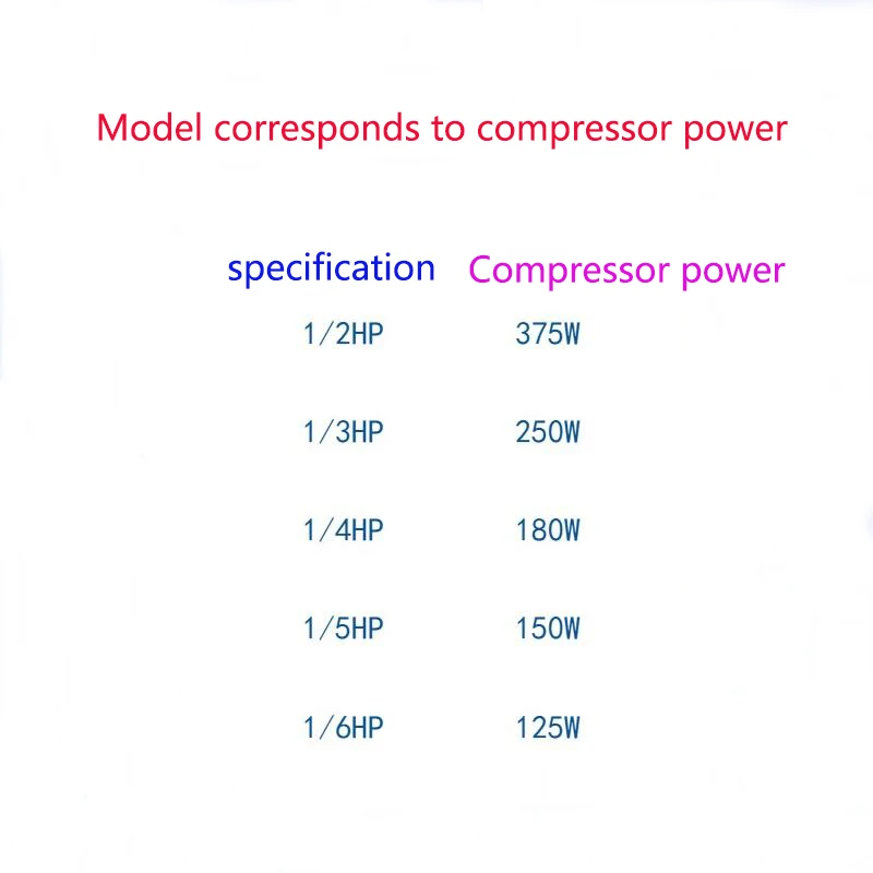 1/2 hp компрессор холодильника с морозильником защита от перегрузки
