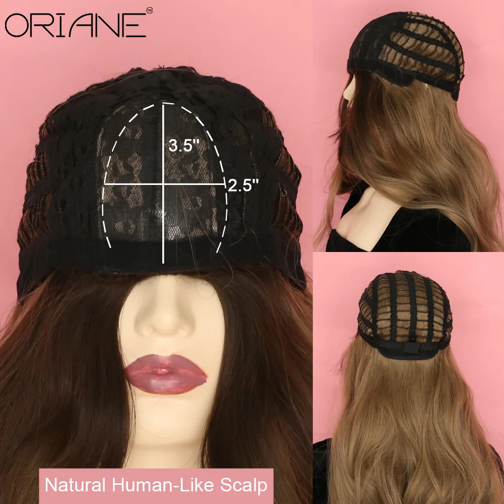 

ORIANE Straight Synthetic Wig With Bangs For Women Natural Hairline Lolita Soft Cosplay Wigs Black GreyHigh Temperature Wigs
