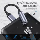 Адаптер для наушников с USB Type-C на 3,5, AUX, аудио кабель, USB C на 3,5 мм, преобразователь для наушников для Huawei p30 pro, xiaomi 10, Samsung S20