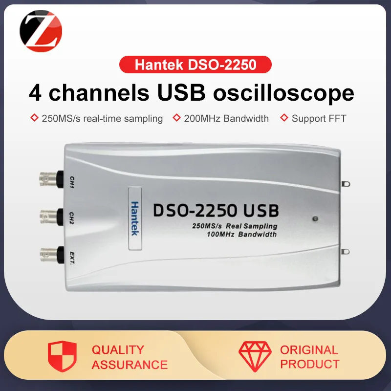 Осциллограф с интерфейсом USB2.0 частота дискретизации 100 Мвыб./с|hantek dso-2250|oscilloscope