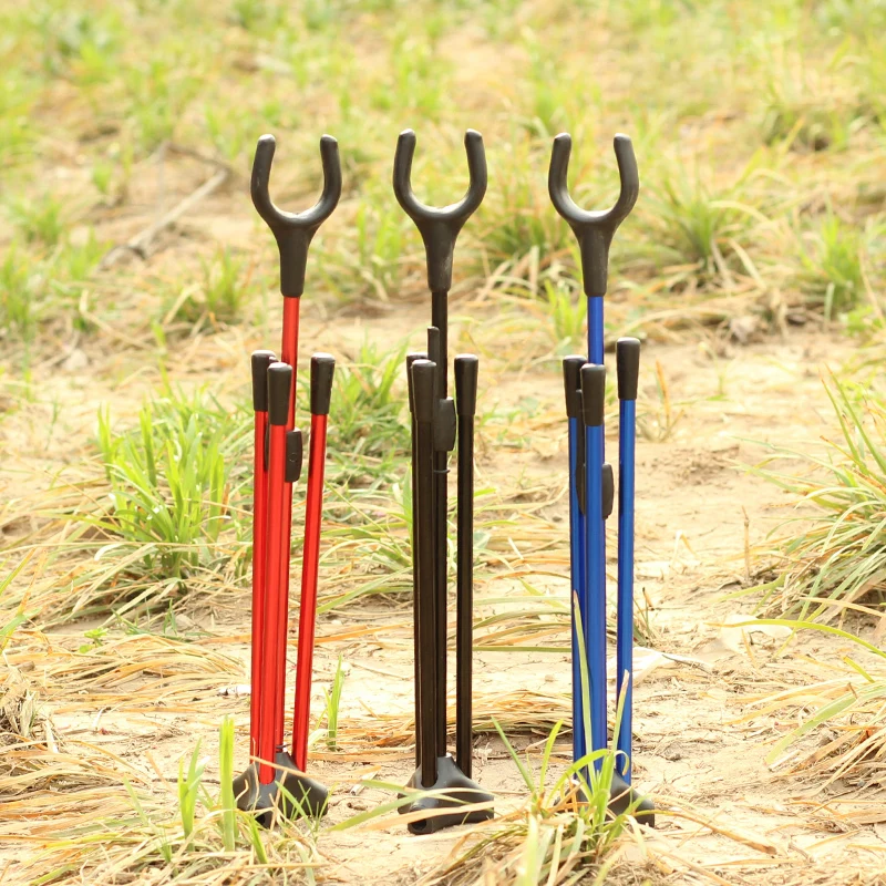 

Archery Recurve Bow Aluminium alloy Stand Lightweight Bow Stand for Shooting