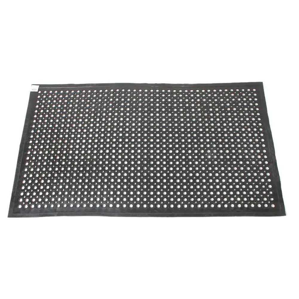 

Floor Mat Kitchen Rubber PVC Thick Non Slip Drain Drainage Mat Waterproof Carpet For Restaurant Bar Bathroom Home Hotel 90*150cm