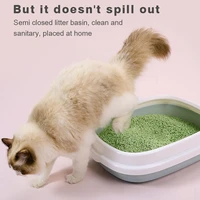 cat litter tray detachable box semi enclosed cat toilet basin large size tray sand for training tray home garden cleaning