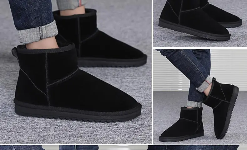 Мужские зимние ботинки; Botas De Nieve Bota Neve; зимние ботинки; Kar Botu Botines Hombre; Мужская обувь; ботинки с высоким берцем; ботильоны унисекс