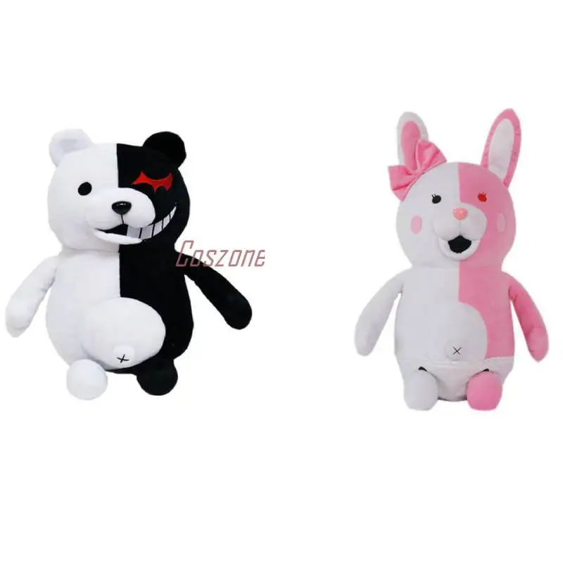 25 см супер Danganronpa Mono Kuma Dangan Ronpa Monokuma медведь черный белый розовый Плюшевая Кукла