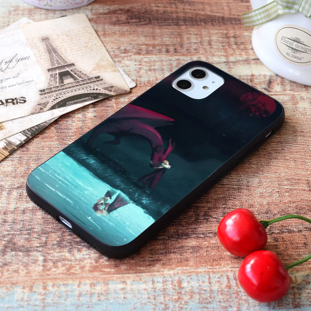 

For iPhone Reflection Soft TPU Border Apple iPhone Case
