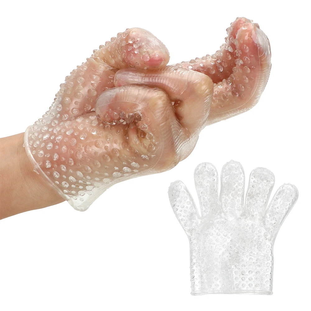 Флирт палец перчатки Стимулятор клитора Секс игры для взрослых интимные игрушки