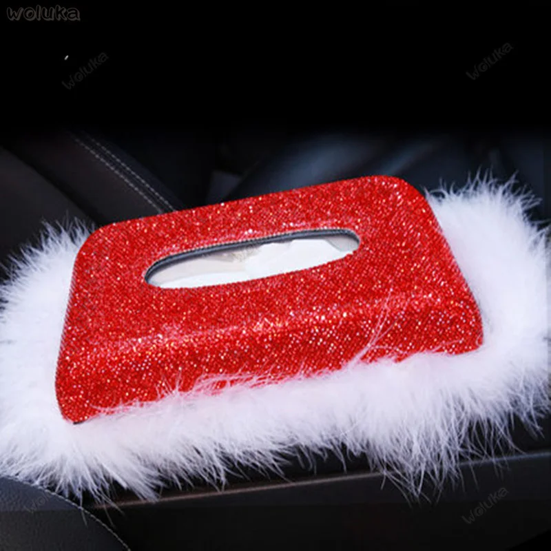 Украшение для салона автомобиля бриллиантовая коробка салфеток аксессуары