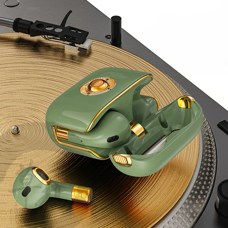 Новинка роскошные наушники TWS с Bluetooth в стиле ретро Hi-Fi проводные супербасами