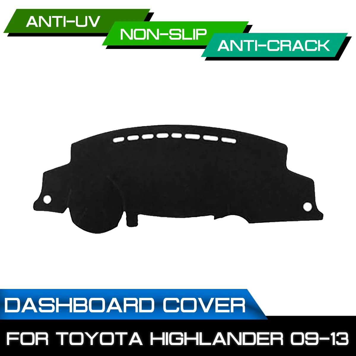 

Car Dashboard Mat Anti-dirty Non-slip for Toyota Highlander 2009 2010 2011 2012 2013 Dash Cover Mat UV Protection Shade