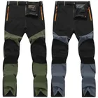 Мужские водонепроницаемые походные брюки размера плюс, брюки с мягкой ракушкой для кемпинга, рыбы, треккинга, восхождения, пешего туризма, спорта, путешествий, тренировочные брюки