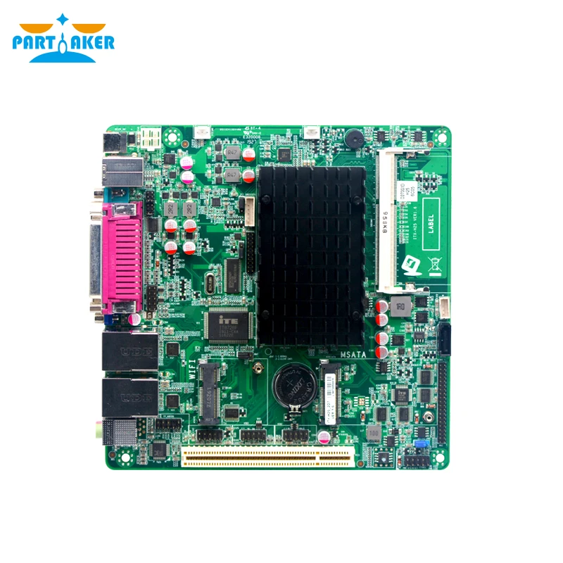 Mini Itx материнская плата Intel D2700 2 13 ГГц двухъядерный процессор 6 * COM ATM промышленные