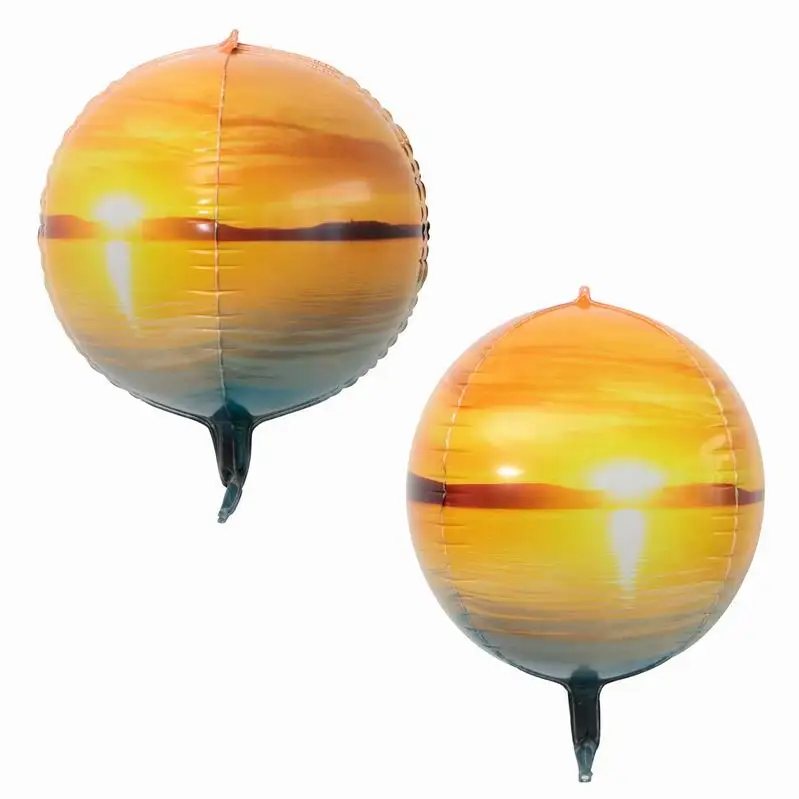 3 22 inch 4D Round Space Earth Dawn Starry Sky Aluminum Foil Balloon Wedding Decoration Birthday Party Helium Ballon Supplies - Цвет: 3