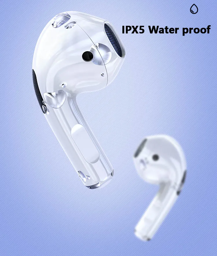 

New Bluetooth Earphone Pro4 Wireless Earbuds Wireless Charging Auto Winodw Pairing Active Noise Cancelling Smart Noise Reduction