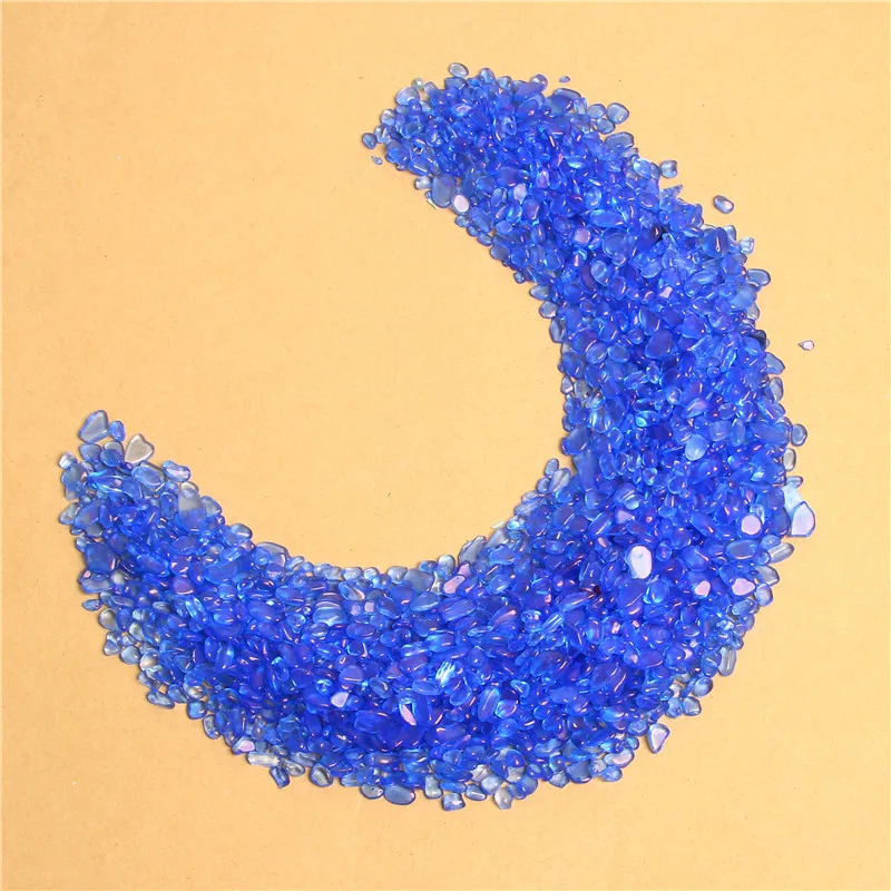 100 г чипы с натуральным синим кристаллом непросверленные Aquamarines крошечные