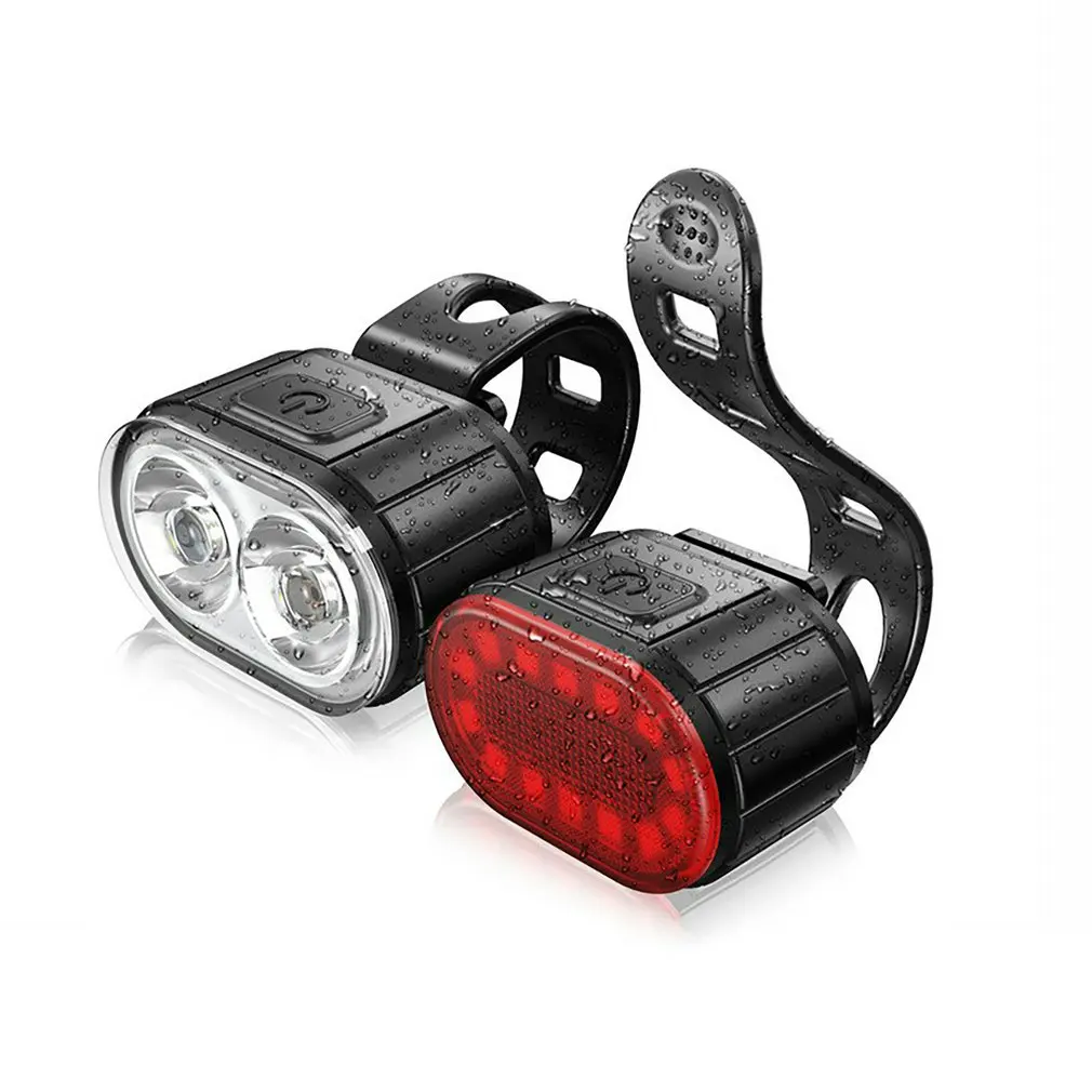 

Bicycle Light Mountain Headlight Warning Tail Light Set Helmet Light Riding Equipment Flashlight IPX5 Waterproof