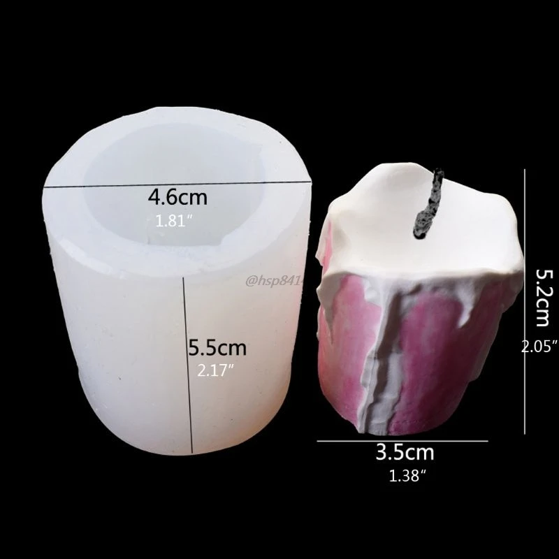 

2Pcs 3D Tulip Candle Mold Silicone Mold Handmade Resin Molds Plaster Wax Aromatherapy Plaster Candle 3D Silicone Mould