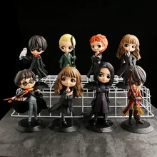 10 Types Q Posket Cute Big Eyes PVC Anime Dolls Collectible Action Figure Q Version Model Toy for Kids gift