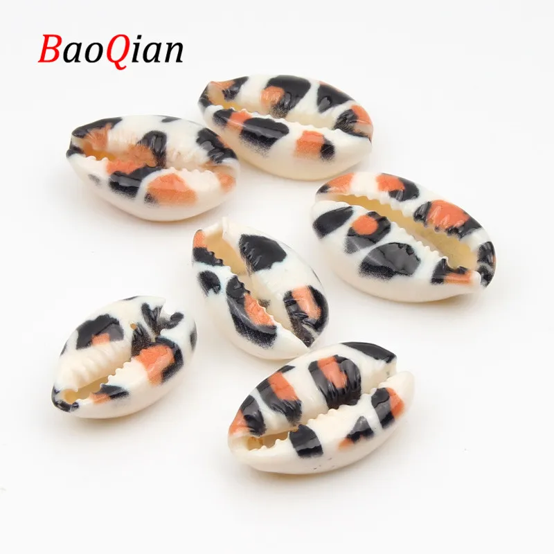 10pcs / Batch Of Handmade Creative Fashion Necklace Bracelets Painted Natural Conch Shell Gasket Beads DIY Craft Accessories | Украшения и
