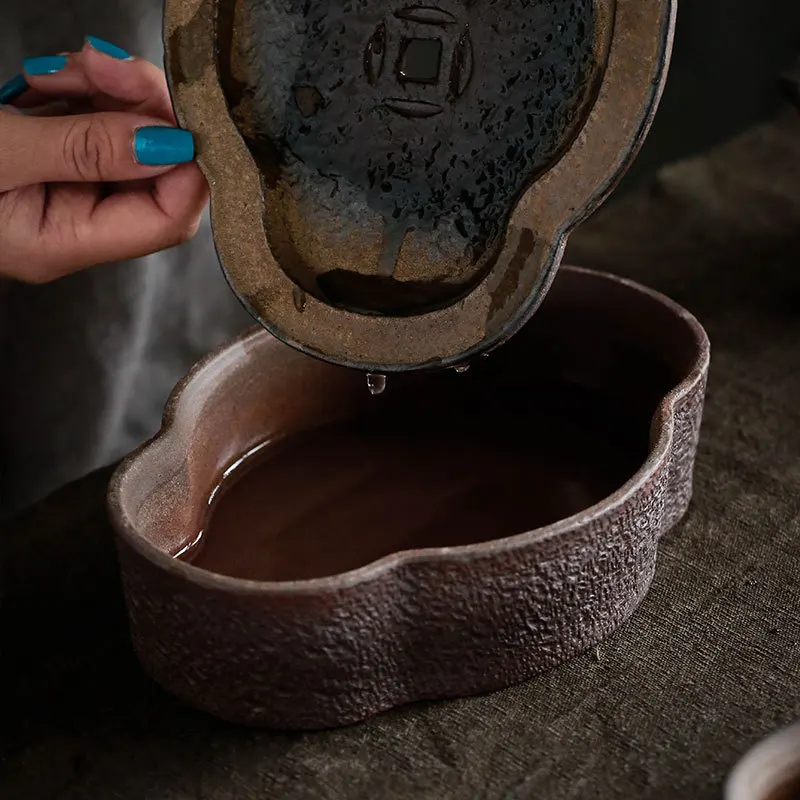 Керамический поднос с кастрюлей для сушки воды дисковая чайная тарелка ручной