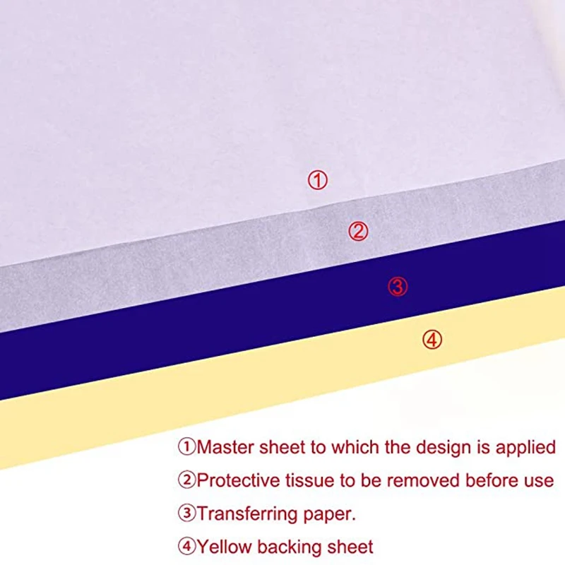 Копировальная бумага для татуировок 50 листов размер А4|Аксессуары татуажа| |