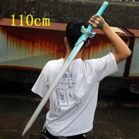 110cm sword art online asuna sword weapon cosplay sao blue lambent light sword 11 anime ninja knife pu weapon prop
