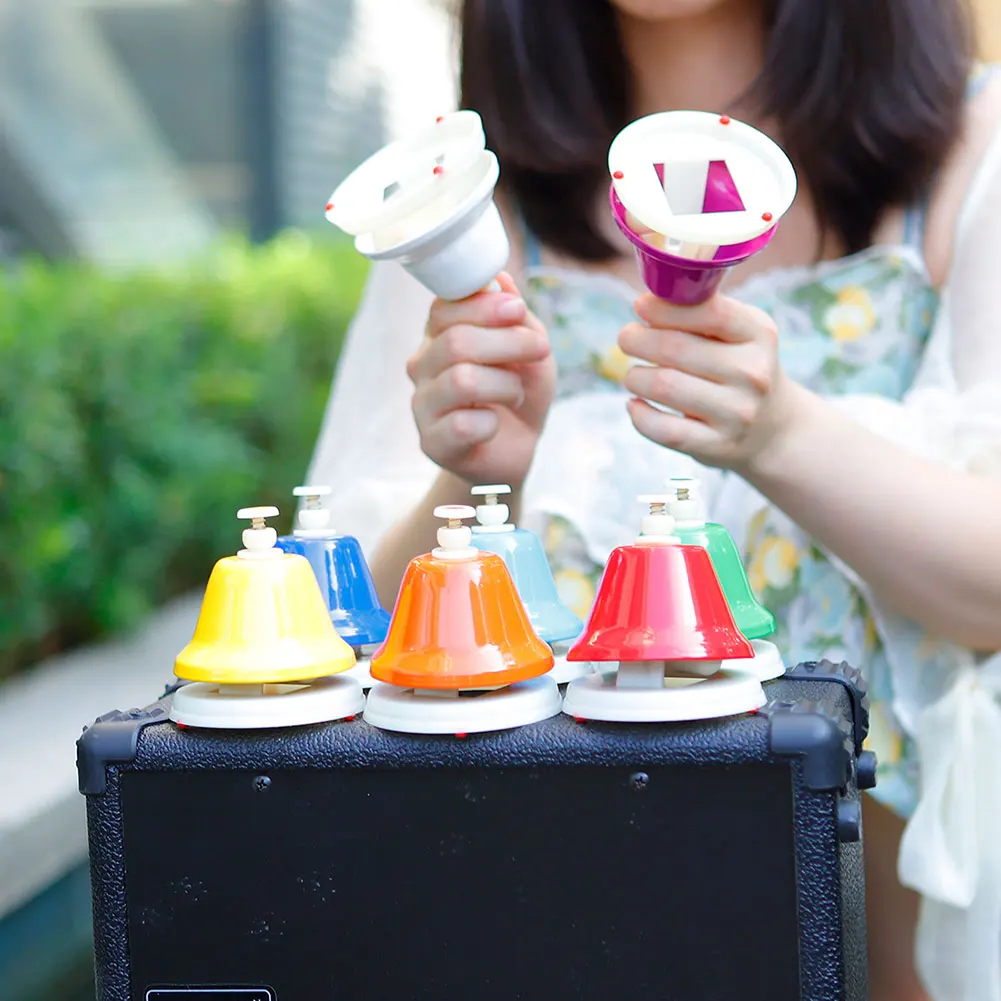 

Musical Toy Small 8 Notes Musical Instrument Kids Early Education Hand Bell Musical Enjoyable Instrument Supplies
