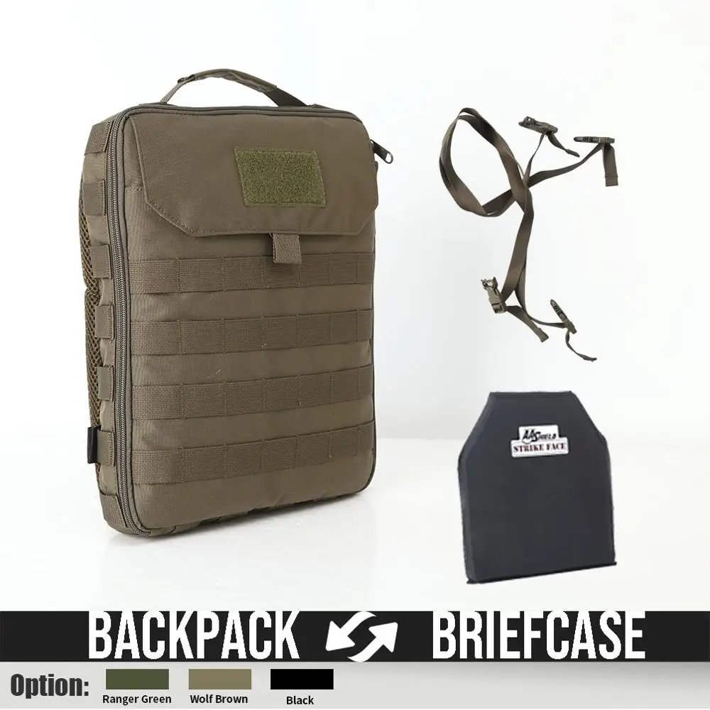 

AA Shield Triple-B Series Bulletproof Soft Plate Backpack Vest Transform Body Armor Insert Tactical Ipad Briefcase Kit