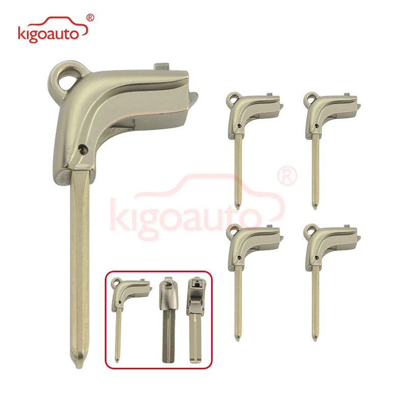 

kigoauto 5pcs 69515-30300 TOY48 for Lexus GX460 IS250 LS460 Uncut Lexus Replacement Smart Remote Emergency Key Blade Insert key