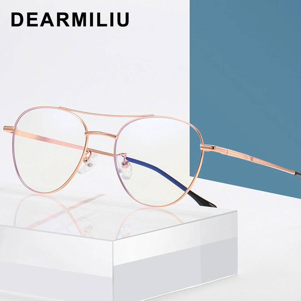 DEARMILIU новый синий светильник блокирующий линзы для женщин овальная оправа