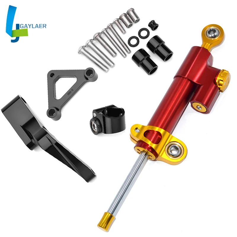 Регулируемый демпфер Стабилизатор рулевого управления с держателем для DUCATI Monster