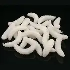 1 шт. рыболовные приманки-черви приманки личинка мягкие приманки рыболовные крючки запах свечение креветки Рыба Ложка приманка Baitcastin Gset приманки 2,4 см 0,3 г