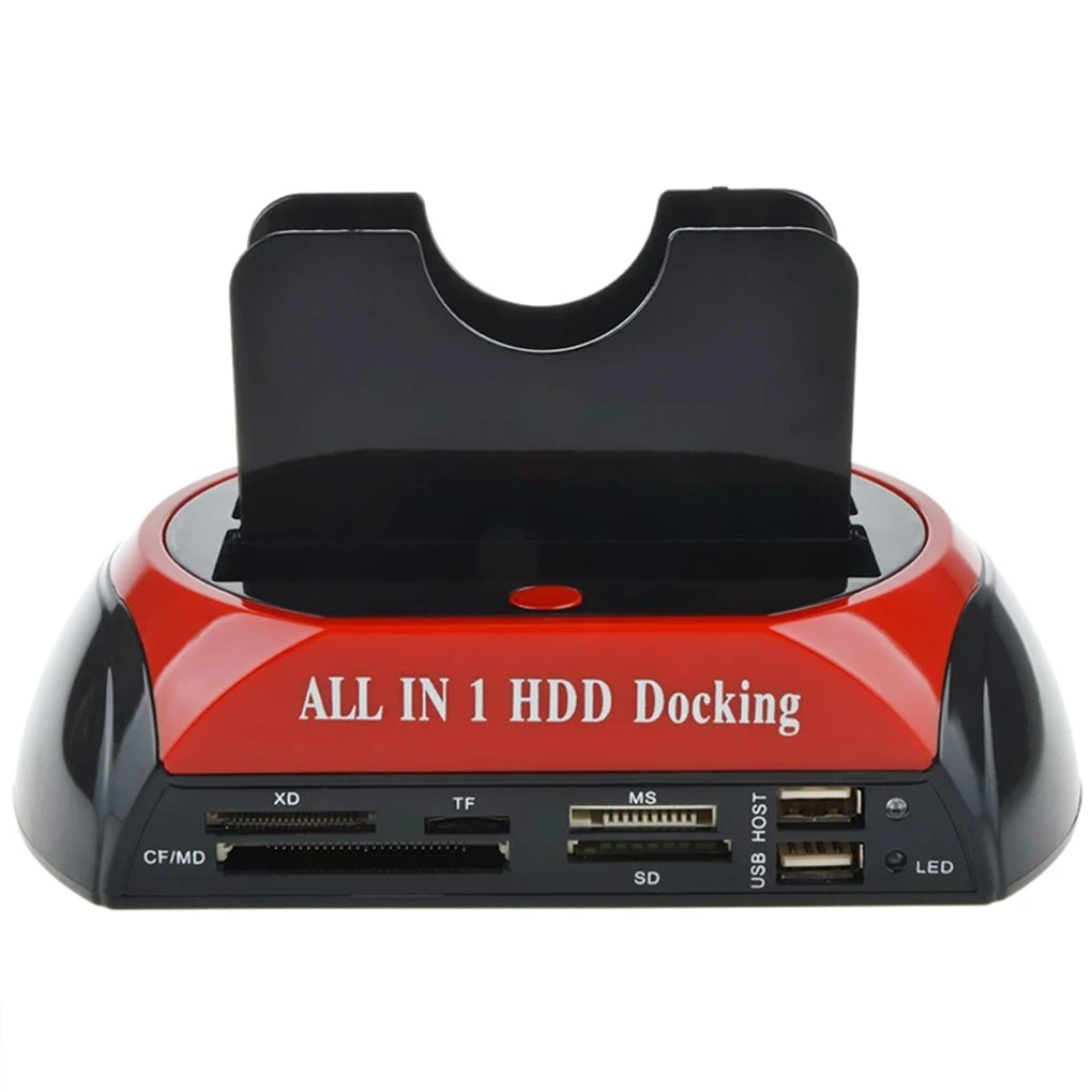 

HDD Docking Station USB2.0 Plastic SATA to ESTAT Hard Drive Hub Computer Disk Card Reader Adapter Spare Supplies