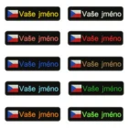 Флаг Чехии, 10x см, вышивка, индивидуальное название, значок в строчку, нашивки с термоклеевым узором