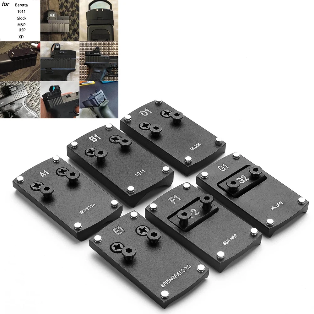 Виверный рельсовый адаптер Glock 20 мм Коллиматорный прицел с красной точкой для