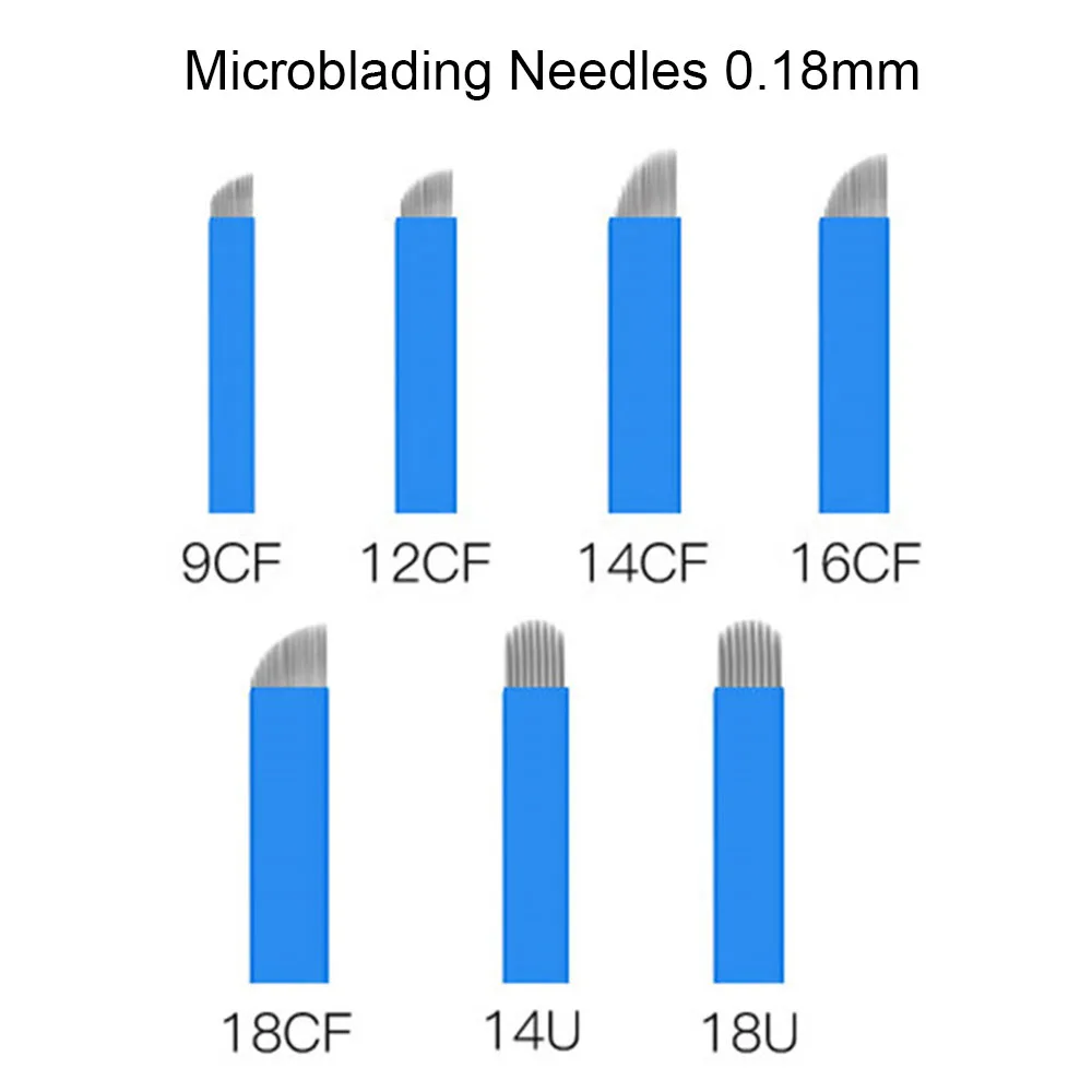 20 шт. перманентные иглы для макияжа ручные бровей лезвия 3D вышивки микроблейдинг