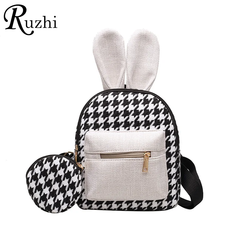 Rabbit Ears Mini Backpacks 2021 Spring Woman Backpack Houndstoot Bags Designer Lady Bag New Arrivals Bags Shoulders Bag For Girl