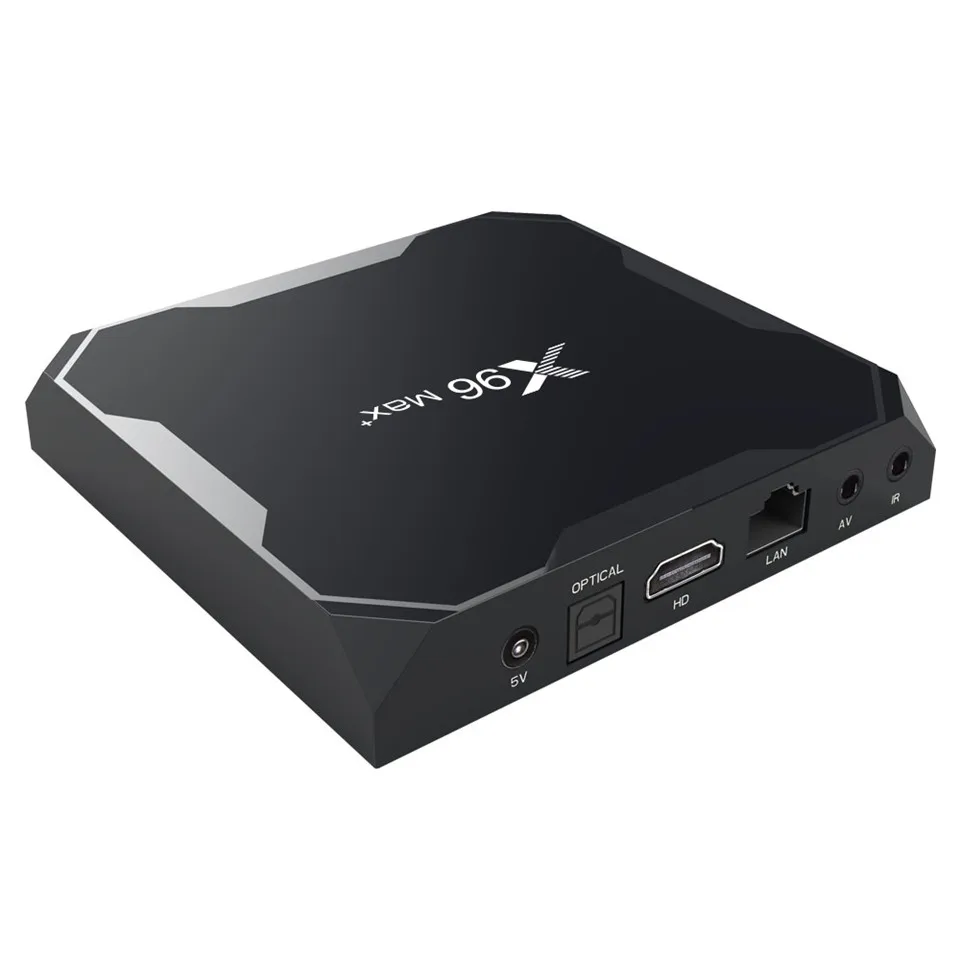 X96 Max Plus Android 9 0 ТВ-приставка Amlogic S905x3 четырехъядерный LPDDR4 4 Гб RAM eMMC 32 Smart 4K
