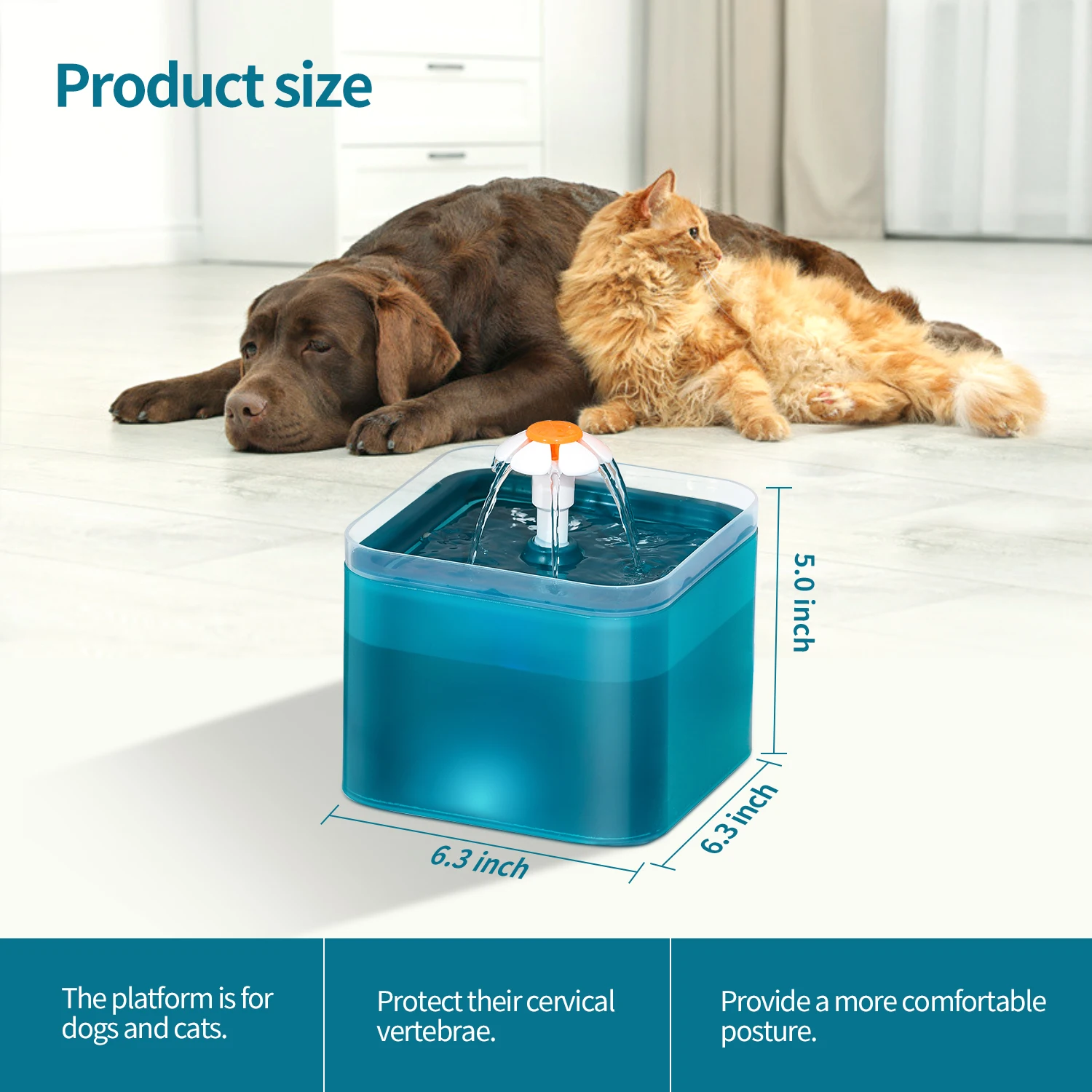 

Pet Cat Water Fountain USB Automatic Cat Water Dispenser Feeder Bowl LED Light Smart Dog Cat Water Dispenser Pet Drinking Feeder